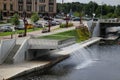 Promenade in Jelgava city, Latvia