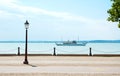 Promenade at Lake Balaton Royalty Free Stock Photo