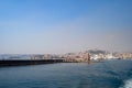 Promenade and lighthouse on island of Capri. Italy, Capri. Royalty Free Stock Photo