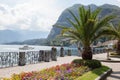 Promenade in Menaggio on Como lake,