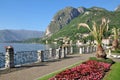 Promenade in Menaggio,Lake Como,Comer See Royalty Free Stock Photo