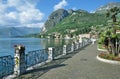 Promenade of Menaggio,Lake Como,Lombardy,Italy Royalty Free Stock Photo