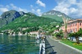 Promenade of Menaggio,Lake Como,Lombardy,Italy Royalty Free Stock Photo