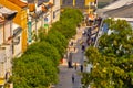 Promenade at Narodna ulica steet at Zilina town