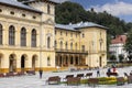 Promenade and the Old Spa House, Krynica-Zdroj, Poland Royalty Free Stock Photo