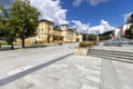 Promenade and the Old Spa House, Krynica-Zdroj, Poland Royalty Free Stock Photo