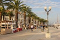 Promenade in the old town. Trogir. Croatia Royalty Free Stock Photo