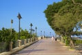 Promenade and park in Sliema , Malta