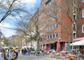 Promenade at the River Weser in the Hanse City Bremen