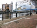 Promenade Salford Quays, Manchester Royalty Free Stock Photo