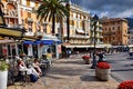 The promenade of Rapallo in the Liguria region of Italy. Royalty Free Stock Photo