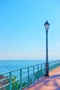 Promenade by the sea in Genova Nervi Royalty Free Stock Photo