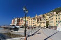 Promenade in Sori, Italy Royalty Free Stock Photo