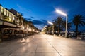 Promenade in Split, Croatia at sunrise