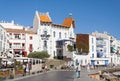 Promenade with tourists in Cadaques, spain