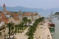 Promenade. Trogir. Croatia Royalty Free Stock Photo