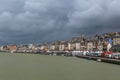 Promenade in Trouville-sur-Mer, France Royalty Free Stock Photo