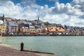 Promenade in Trouville-sur-Mer, France Royalty Free Stock Photo