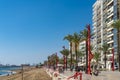 Promenade at Vinaros in the Costa del Azahar, Spain Royalty Free Stock Photo