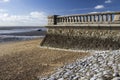 Promenade wall at Westcliff, near Southend-on-Sea, Essex, England Royalty Free Stock Photo