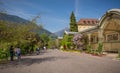 The promenades of Merano, South Tyrol, Italia Royalty Free Stock Photo