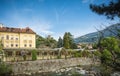 The promenades of Merano, South Tyrol, Italia Royalty Free Stock Photo
