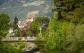 The promenades of Merano, South Tyrol, Italia Royalty Free Stock Photo