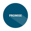 promise badge on white