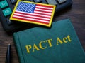 The Promise to Address Comprehensive Toxics PACT Act on the desk. Royalty Free Stock Photo