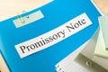 Promissory note Royalty Free Stock Photo