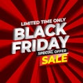 Promo banner black friday retro