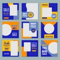 Promo banners. Ads templates square from banners with place for text