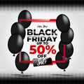 PRomo black friday sale with black ballon