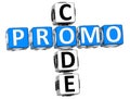 Promo Code Crossword Royalty Free Stock Photo
