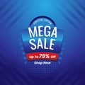 Promo Mega Sale Blue Theme