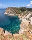 Promontory of Portu Sciusciau, near Cala Domestica in Buggerru, west coast of Sardinia, Italy Royalty Free Stock Photo