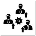 Promote employees glyph icon