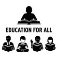 Promoting equality in education for all children Royalty Free Stock Photo