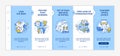 Promoting teamwork in workplace blue and white onboarding template