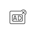 Promotion advertisement line icon