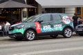 Promotion car for Swedish Big Slap Festival advertising DJ`s Armin van Buuren and David Guetta.