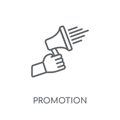 Promotion linear icon. Modern outline Promotion logo concept on