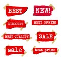 Promotion sale labels