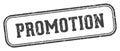 promotion stamp. promotion rectangular stamp on white background