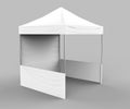 Promotional Advertising Outdoor Event Trade Show Canopy Tent Mobile Marquee. Mock Up, Template. 3d render Illustration Isolated On