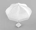 Promotional Aluminum Sun Pop Up parasol Umbrella For Advertising. 3d rending illustration.