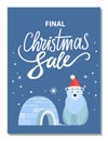 Final Christmas Sale Polar Bear and Igloo Promo