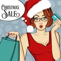 Promotional `Christmas sale ` poster