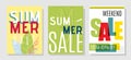 Promotional Design Cards for Special Summer Sales