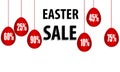 Promotional discounts on Easter eggs Royalty Free Stock Photo